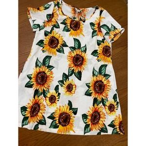 NWT Dina Weis Sunflower Dress Size M